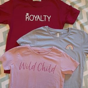 Bundle of 3 Girls T-Shirts size 7-8